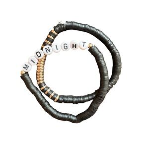 Taylor swift midnight friendship bracelet set of 2!